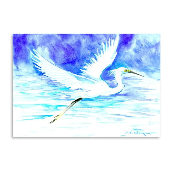 Autorský plakát Blue Heron od Surena Nersisyana, 30 x 21 cm