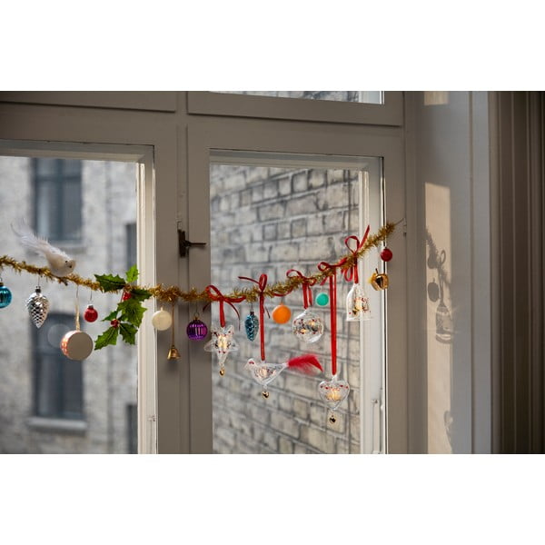 Skleněná ručně foukaná vánoční koule ø 6,5 cm Ann-Sofi Romme Annual Christmas Bauble 2025 – Holmegaard-image-4