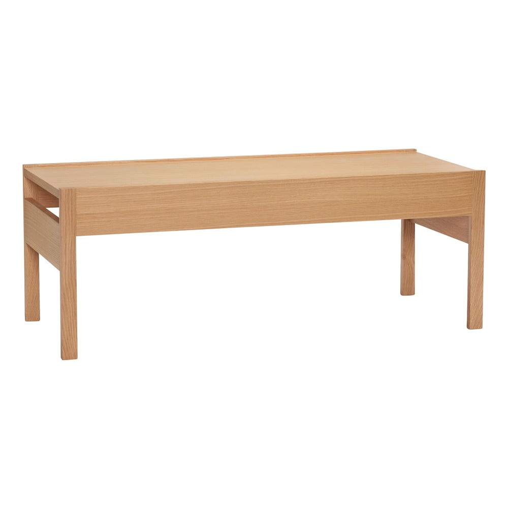 Konferenční stolek s deskou v dubovém dekoru v přírodní barvě 50x120 cm Forma – Hübsch