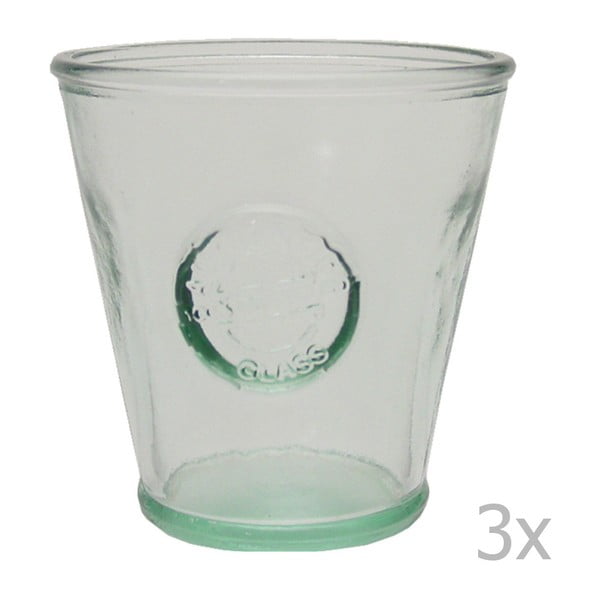 Sada 3 sklenic z recyklovaného skla Ego Dekor Authentic, 250 ml-image-1
