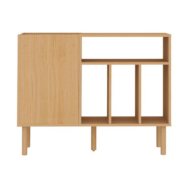 Nízká komoda na gramofonové desky v dekoru dubu 100x80 cm Viny - TemaHome-image-3