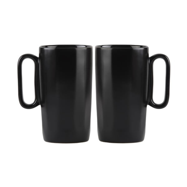 Černé hrnky z kameniny v sadě 2 ks 330 ml Fuori – Vialli Design