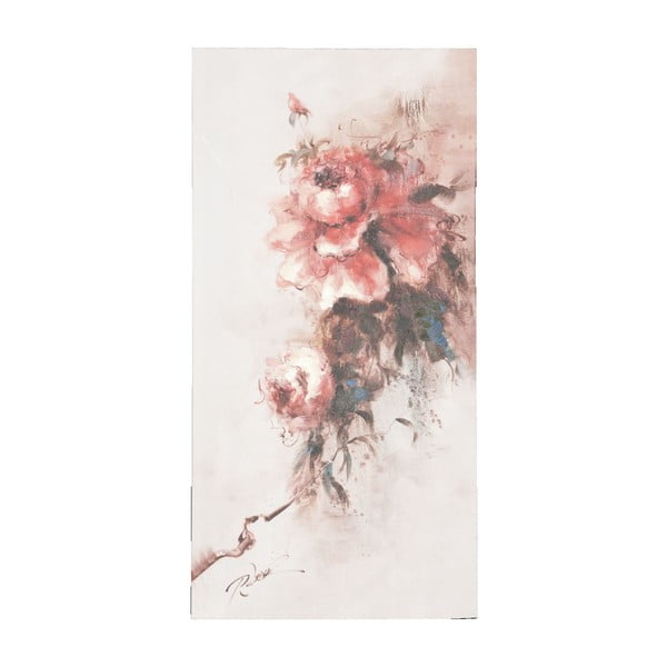 Obraz s růží Clayre, 60x120 cm