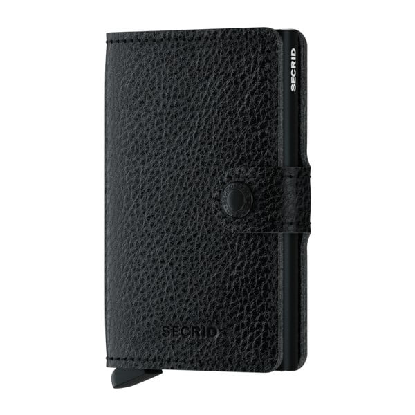 Černá kožená peněženka s pouzdrem na karty Secrid Clip