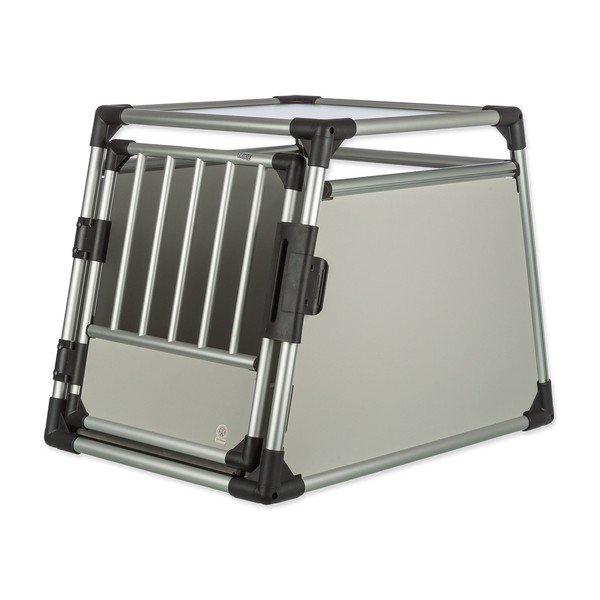 Přepravka pro domácího mazlíčka ve stříbrné barvě 65x63 cm Trixie M-L – Plaček Pet Products