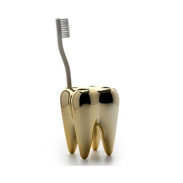 Zoubek na kartáčky Tooth, zlatý