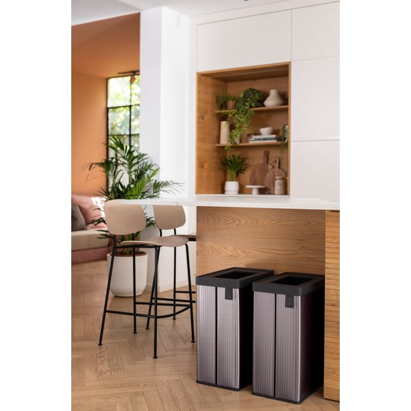 Růžový odpadkový koš na tříděný odpad z recyklovaného plastu 54 l Verto Recycle – Curver-image-3