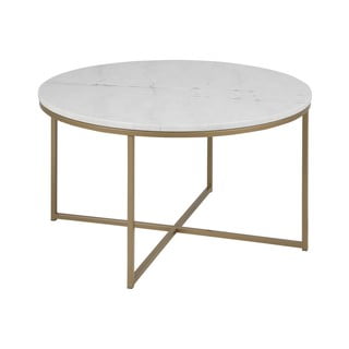 Bílý kulatý konferenční stolek ø 80 cm Alisma - Actona