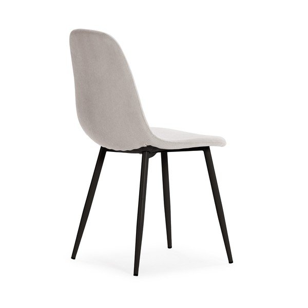 Krémové čalouněné jídelní židle v sadě 4 ks Minka – Marckeric-image-3