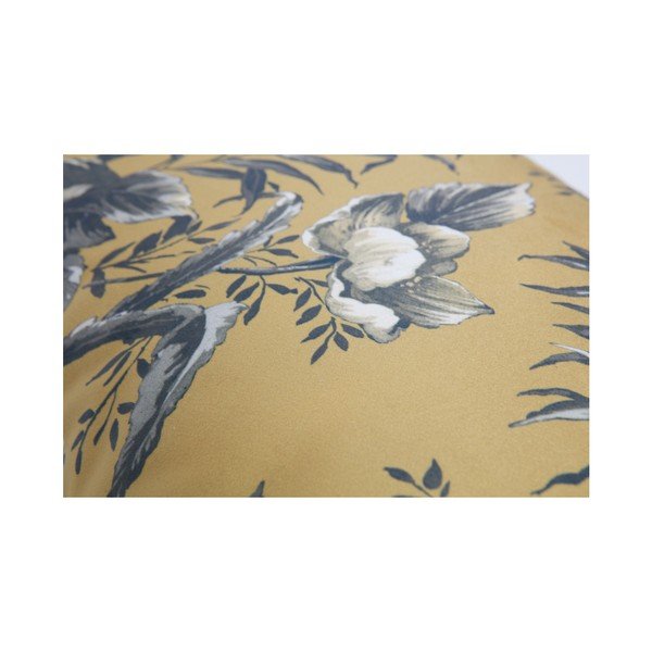 Hořčicově hnědý polštář s motivem květin BePureHome Vogue, 40 x 60 cm-image-1