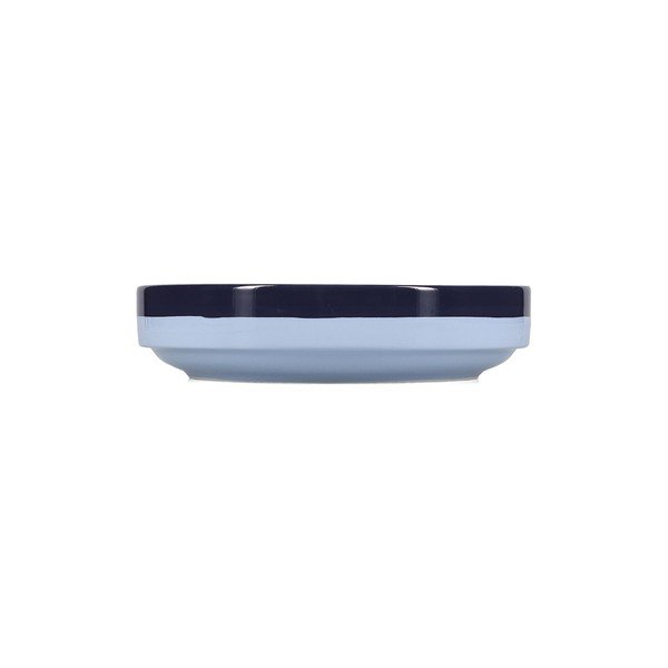 Modrý hluboký  talíř z kameniny ø 21 cm Duo – ONA-image-2