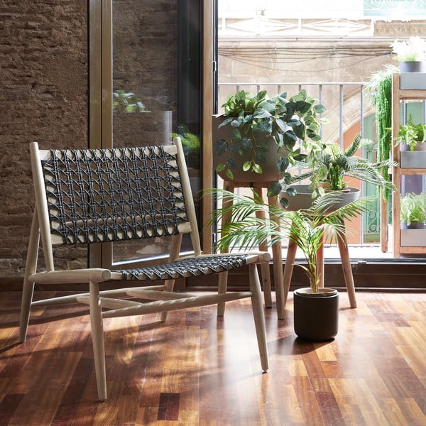 Hnědý květináč Kave Home Stahl, výška 86 cm-image-4