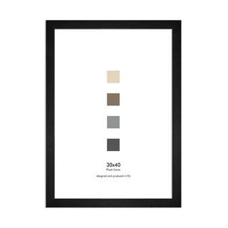 Černý nástěnný rámeček Styler Ramka Japan AK, 36 x 46 cm