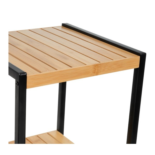 Bambusový regál v černo-přírodní barvě 30x70 cm – Casa Selección-image-3