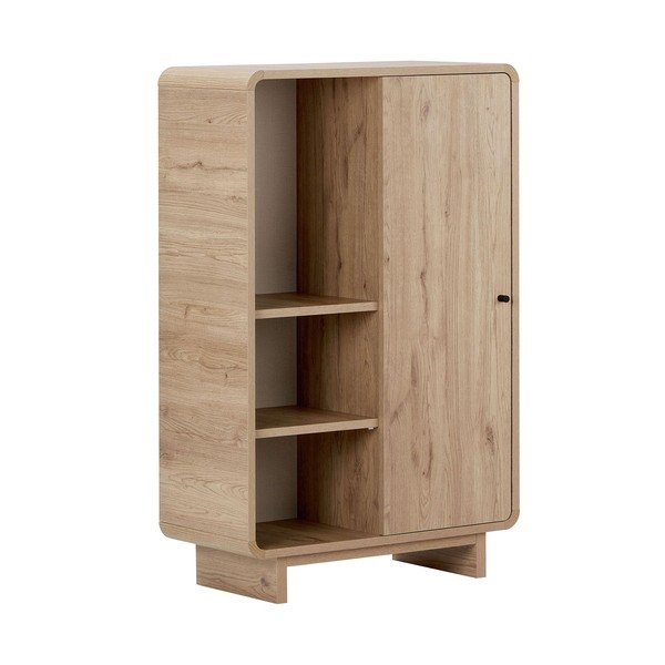 Skříňka v dekoru dubu ve světle přírodní barvě 70x110x34 cm Torina – Nordure