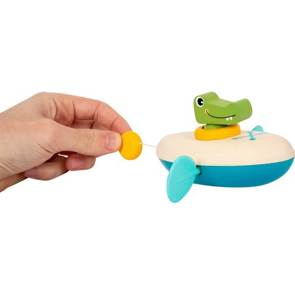 Dětská dřevěná hračka do vody Legler Crocodile-image-4