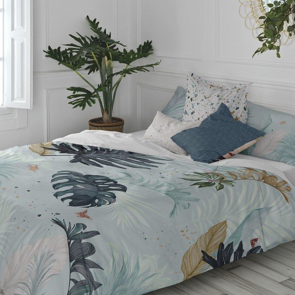 Sada 2 bavlněných dekorativních povlaků na polštář Happy Friday Basic Tropical-image-1