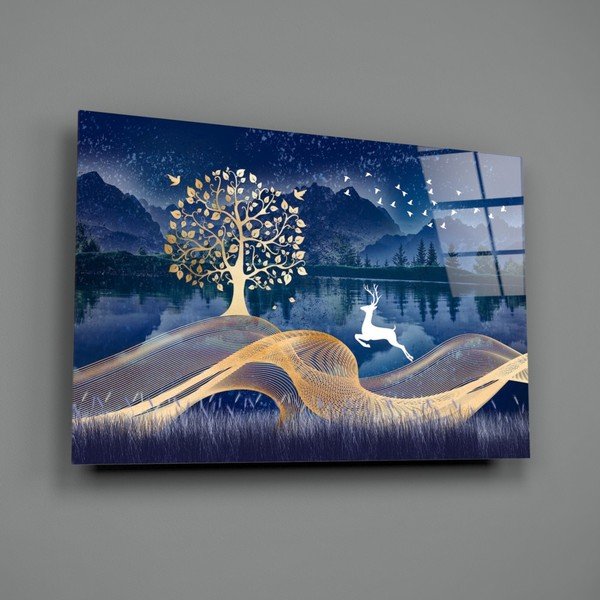Skleněný obraz Insigne Magic Deer, 72 x 46 cm-image-3