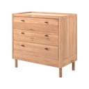 Dětská komoda z dubového dřeva v přírodní barvě 100x95x55 cm Forrest – Vipack