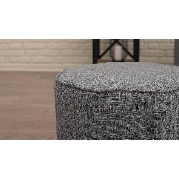 Šedý taburet Hexa  – Balcab Home-image-2