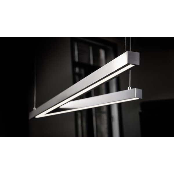 Šedé LED závěsné svítidlo s hlasovým ovládáním/s ovládáním pomocí mobilní aplikace s kovovým stínidlem Cicanto – CINQUE-image-2