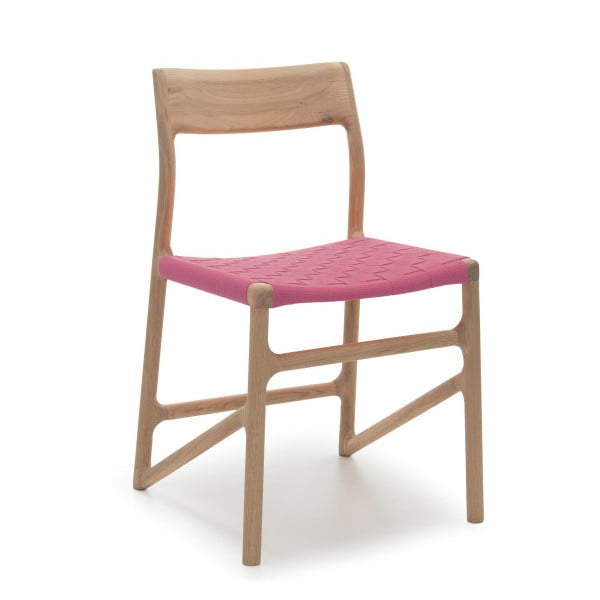 Židle Fawn White Pigment Gazzda, růžová