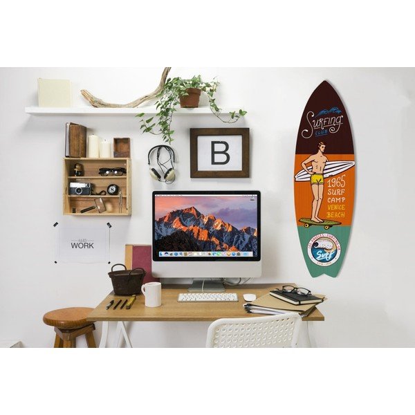 Nástěnná dekorace ve tvaru surfovacího prkna Really Nice Things Venice Beach-image-1