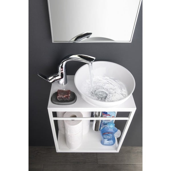 Bílé keramické kulaté umyvadlo ø 28 cm Aster – Sapho-image-1