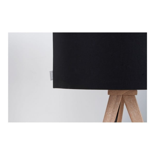 Černá stolní lampa Zuiver Tripod Wood-image-3