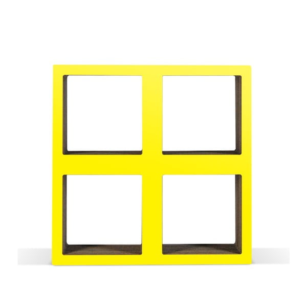 Kartonová knihovnička Bit Square Yellow