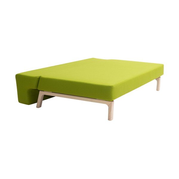 Limetkově zelená rozkládací pohovka Softline Lazy-image-4