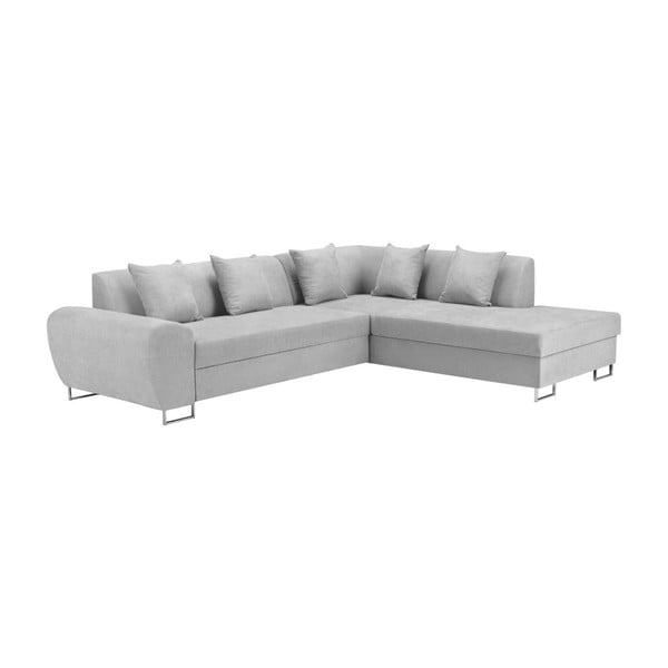 Šedá rohová rozkládací pohovka s úložným prostorem Kooko Home XL Right Corner Sofa Piano-image-2