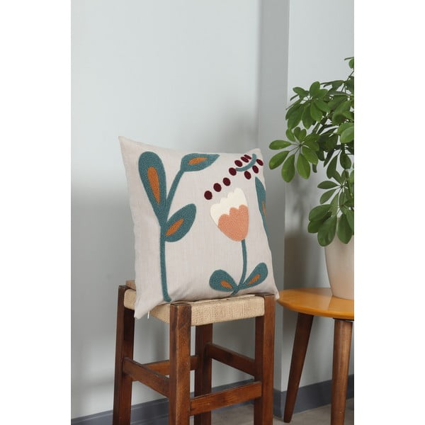 Lněný dekorační polštář 43x43 cm Fresya – Mioli Decor-image-2