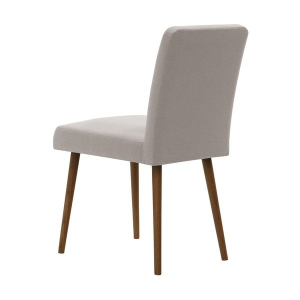 Šedohnědá židle s tmavě hnědými nohami z bukového dřeva Ted Lapidus Maison Fragrance-image-3