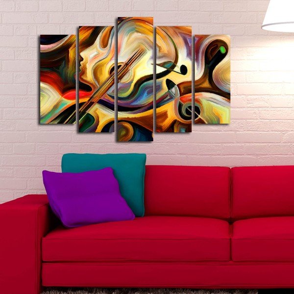 Vícedílný obraz Abstract Music, 105 x 70 cm-image-3