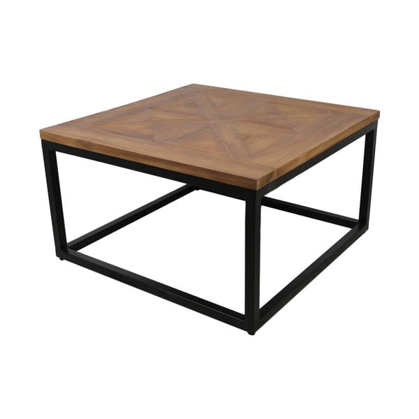 Odkládací stolek z teakového dřeva HSM Collection Mozain, 60 x 60 cm