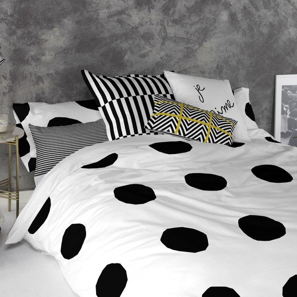 Sada 2 bavlněných povlaků na polštář Blanc Dot, 50 x 75 cm-image-2