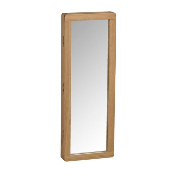 Přírodní dubová zrcadlová skříňka na klíče Rowico Metro-image-2