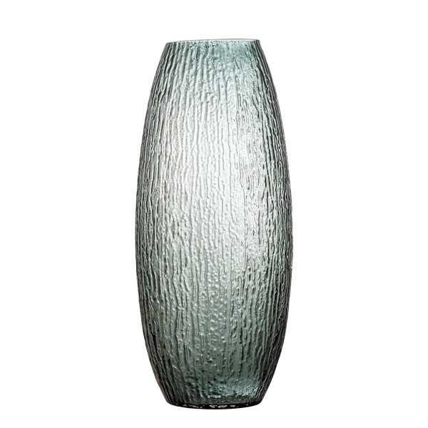 Šedá skleněná ručně vyrobená váza (výška 50 cm) Brock – Bloomingville