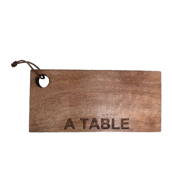 Dřevěné prkénko A Table