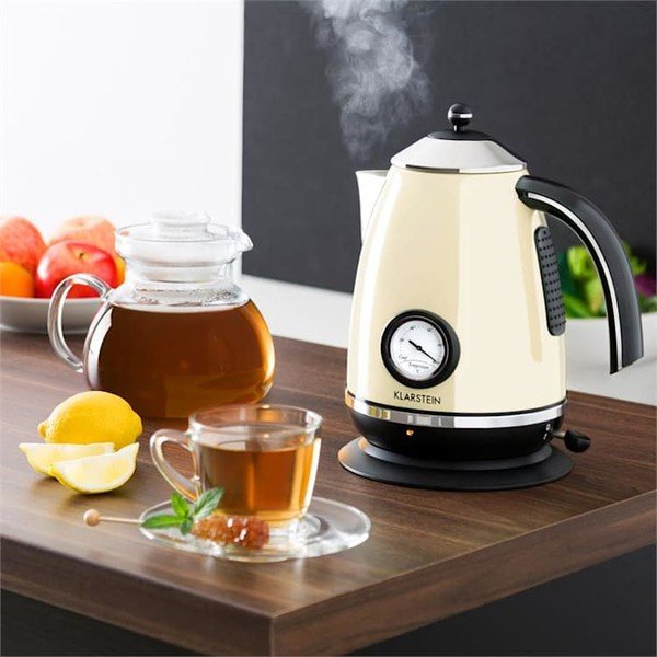 Béžová rychlovarná konvice Klarstein Aquavita Chalet-image-1