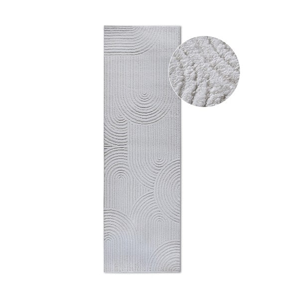 Krémový běhoun 80x240 cm Chappe Cream White – Elle Decoration