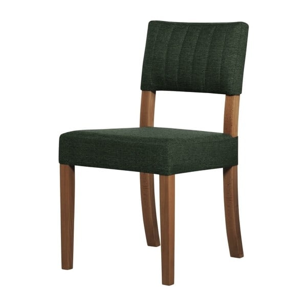 Zelená židle s tmavě hnědými nohami Ted Lapidus Maison Néroli