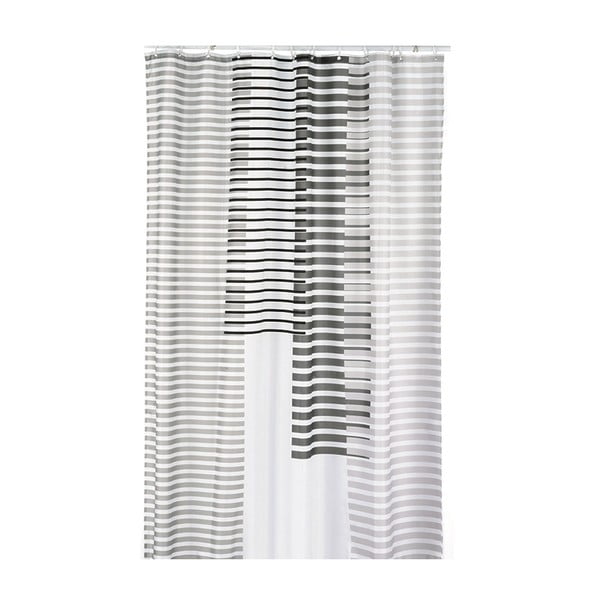 Sprchový závěs Lamara, světle šedý, 180x200 cm