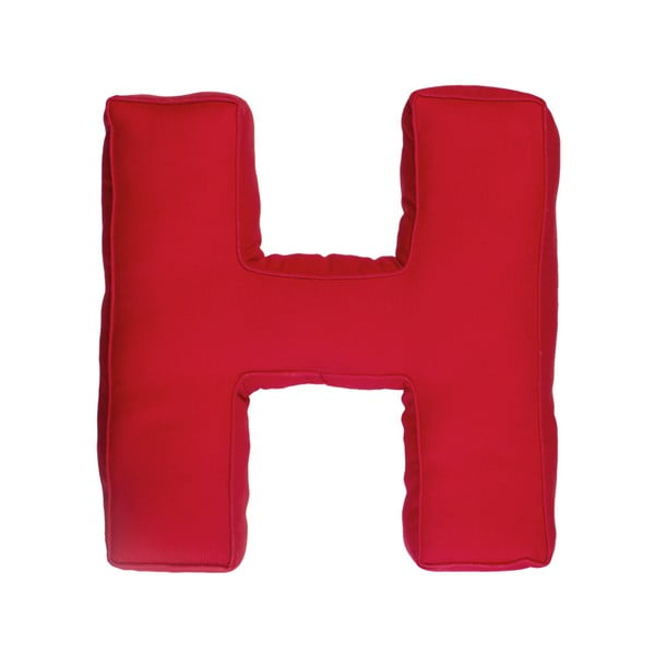 Látkový polštář H, červený