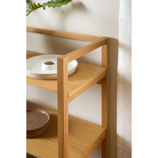 Knihovna v dekoru dubu v přírodní barvě 80x93x40 cm Ludza – Actona-image-3