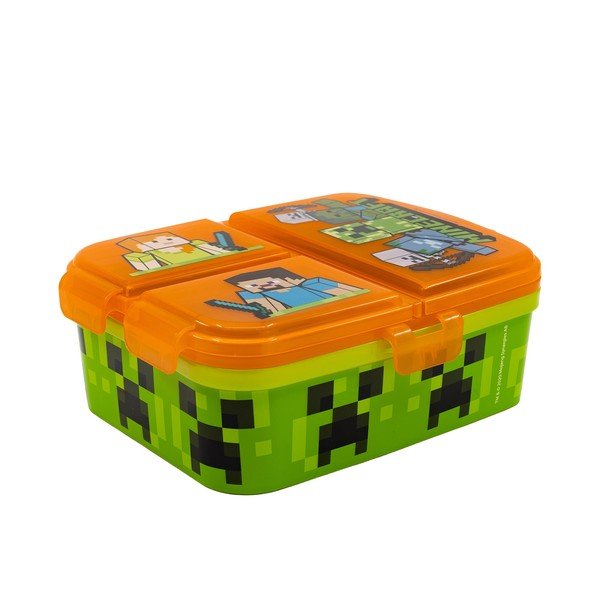 Oranžový plastový dětský svačinový box Minecraft – STOR-image-2