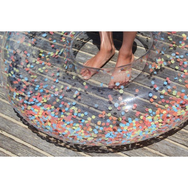 Nafukovací kruh Sunnylife Confetti, ø 110 cm-image-1