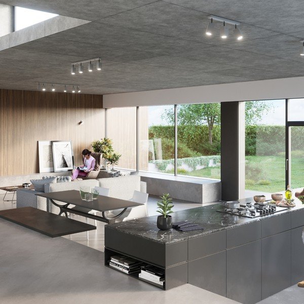 Šedé nástěnné svítidlo Toscana – Sollux-image-3