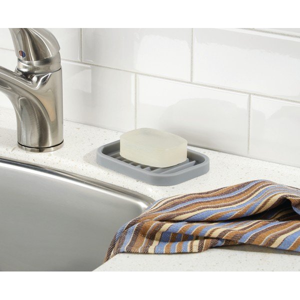 Silikonová podložka na mýdlo iDesign Lineo Soap Dish-image-1